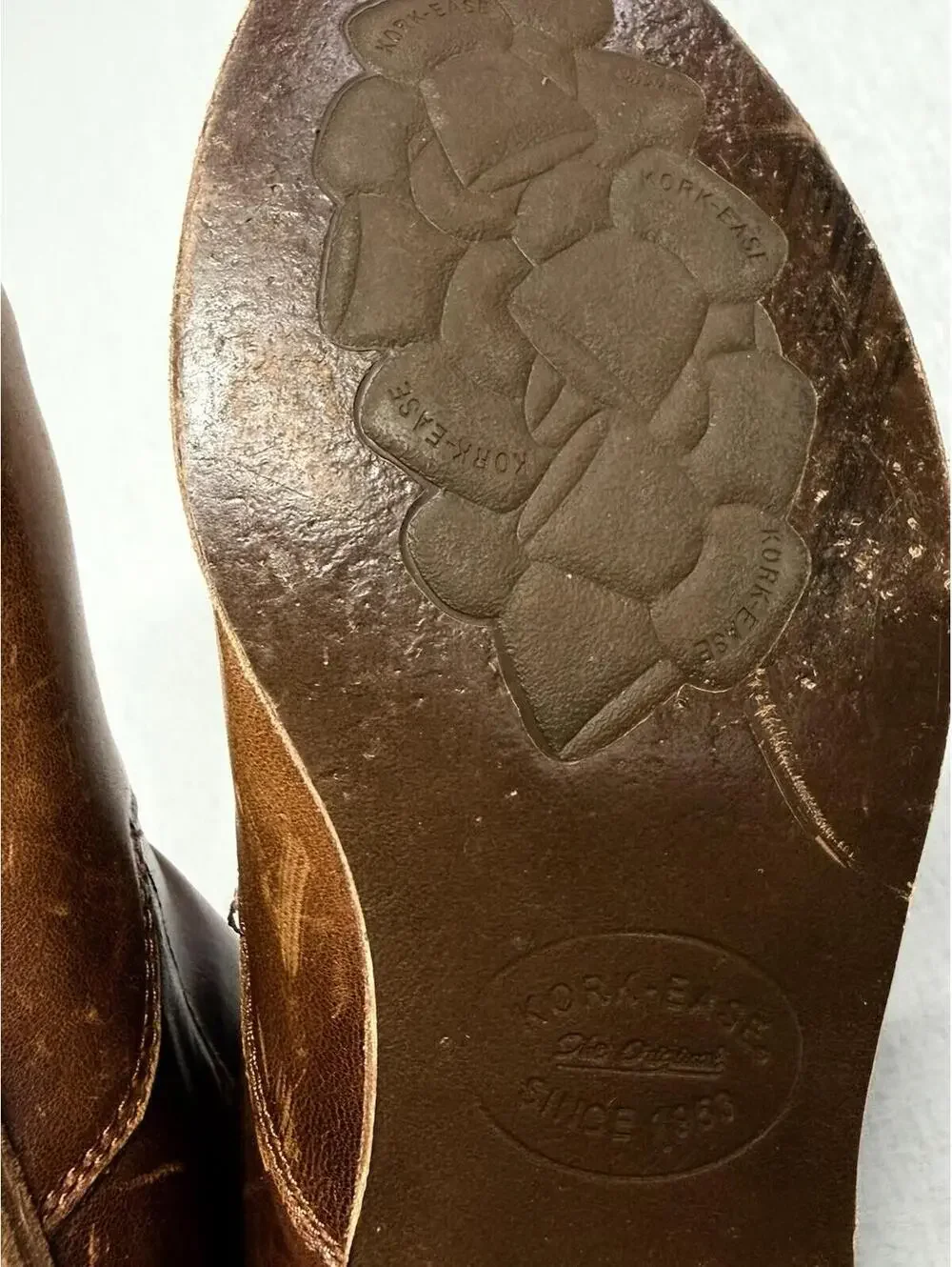 Kork-Ease ‘Ryder’ Leather Ankle Boots Women‎ Sz 8.5 Brown Rum Boho Booties